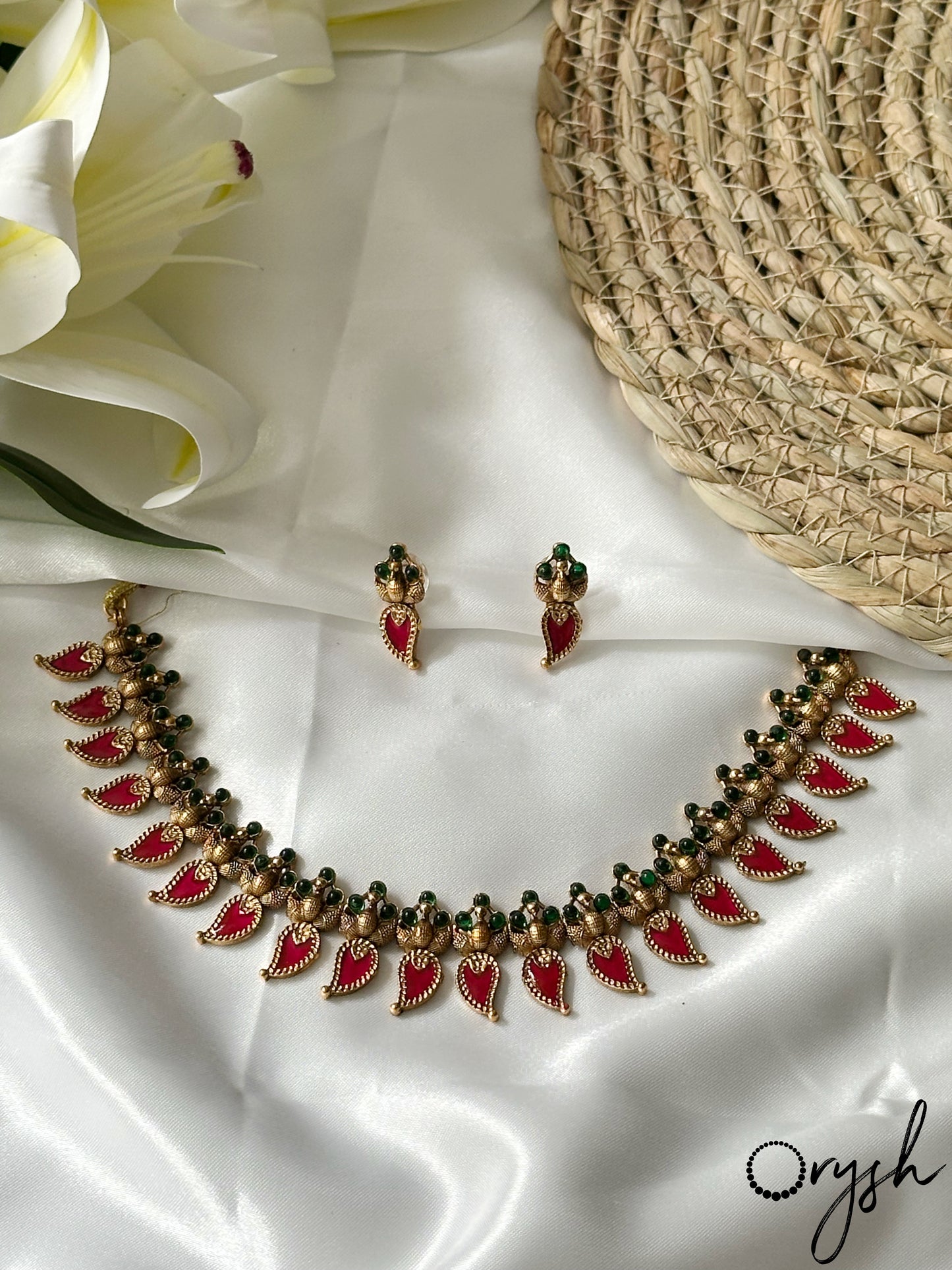 Traditional Mango Necklace - 178