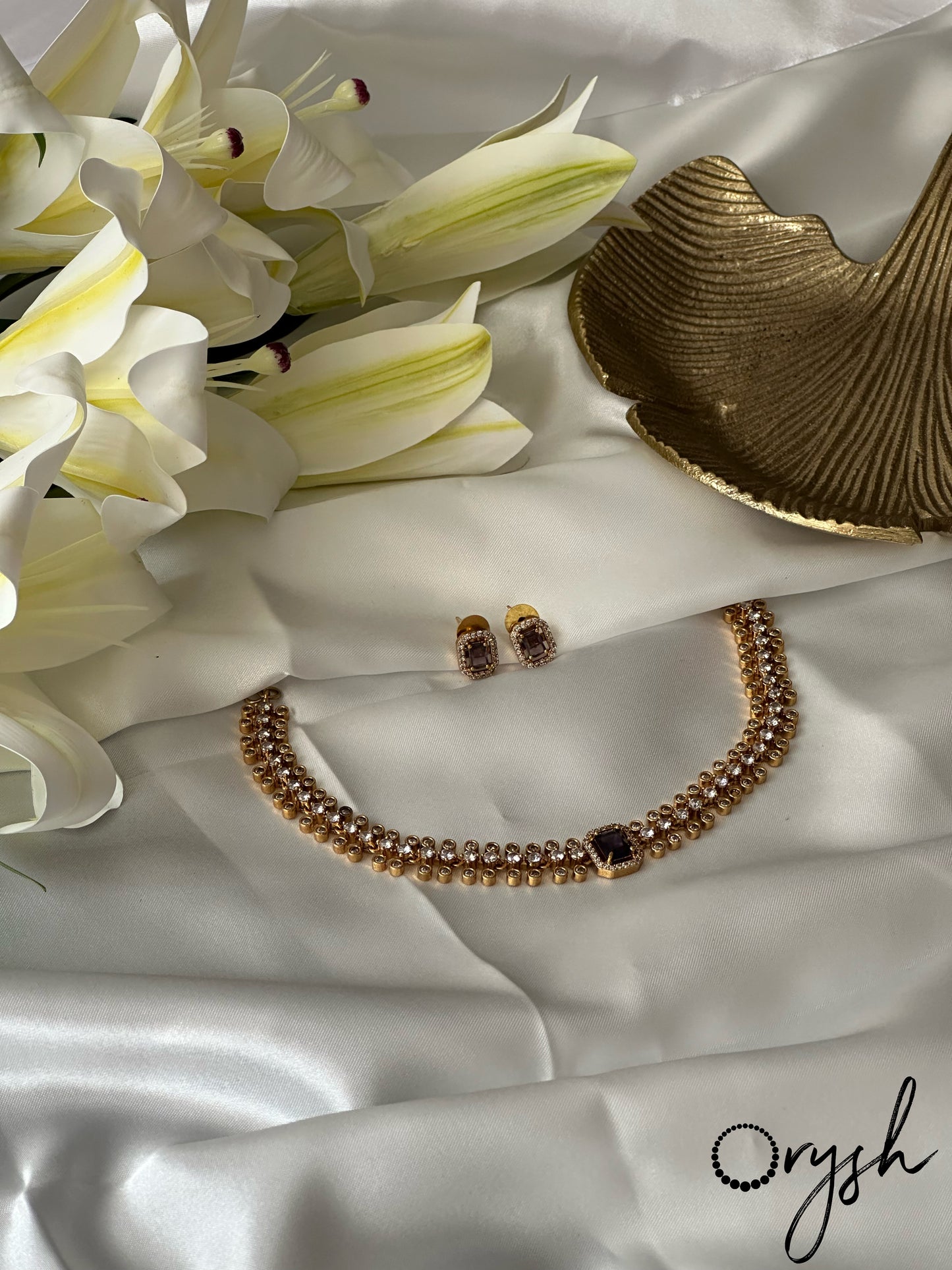 Precious Stone Necklace- 123