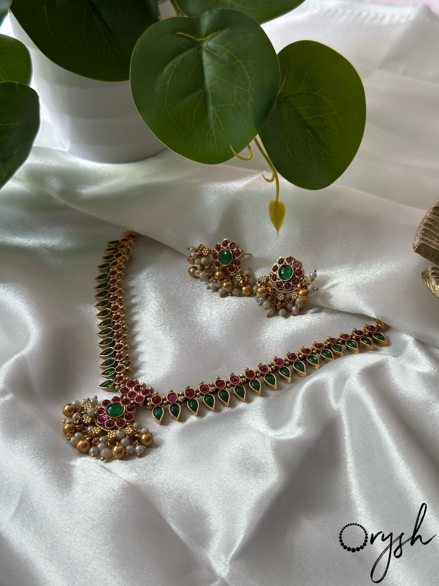Traditional Palakka Necklace- 129
