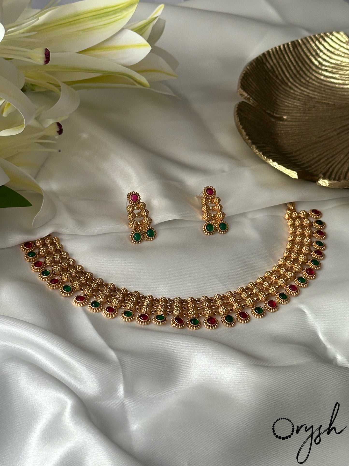 Flexible Gold like Necklace- 141