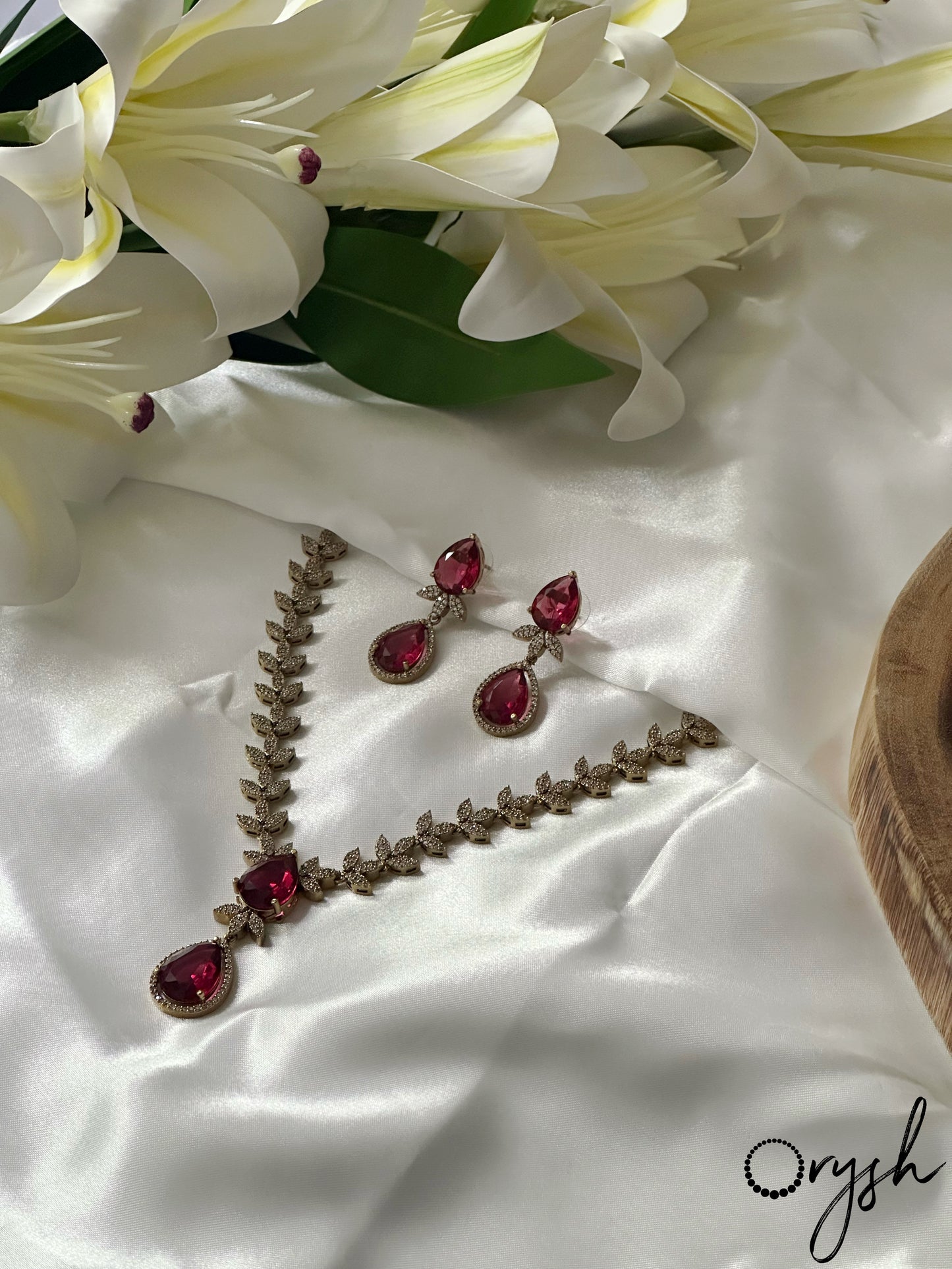 Orchid Ember AD Necklace- 158