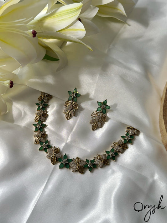 Queen of Petals AD Necklace - 168