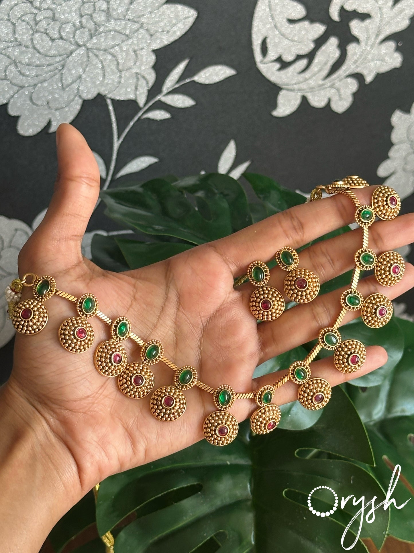 Floral Charm Necklace- 115