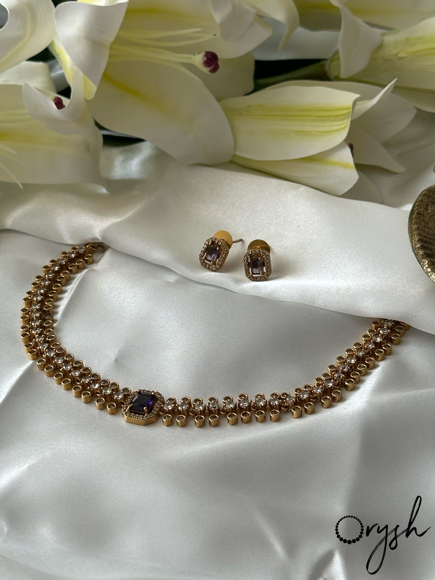 Precious Stone Necklace- 123