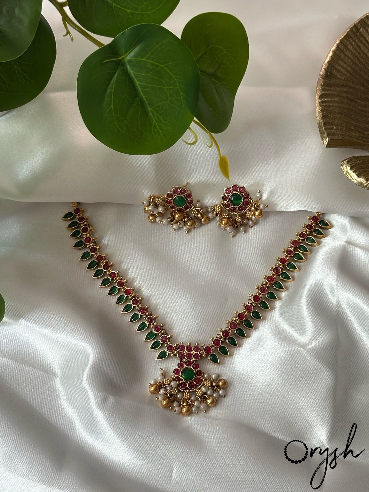 Traditional Palakka Necklace- 129